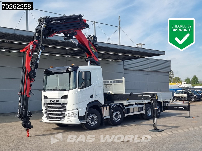 DAF XF 530 8X2 NEW Palfinger PK580 TEC Kran Crane Fly-Jib 2.5t Winch Lift+Lenkasche Retarder - Camião de caixa aberta/ Plataforma, Camião grua: foto 1 DAF XF 530 8X2 NEW Palfinger PK580 TEC Kran Crane Fly-Jib 2.5t Winch Lift+Lenkasche Retarder - Camião de caixa aberta/ Plataforma, Camião grua: foto 1