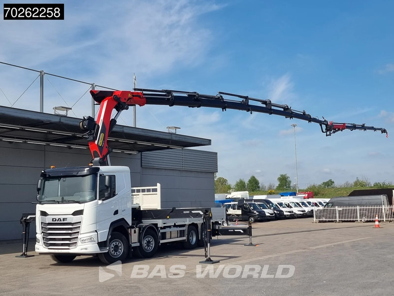 DAF XF 530 8X2 NEW Palfinger PK580 TEC Kran Crane Fly-Jib Winch Lift+Lenkasche Retarder - Camião de caixa aberta/ Plataforma, Camião grua: foto 2 DAF XF 530 8X2 NEW Palfinger PK580 TEC Kran Crane Fly-Jib Winch Lift+Lenkasche Retarder - Camião de caixa aberta/ Plataforma, Camião grua: foto 2