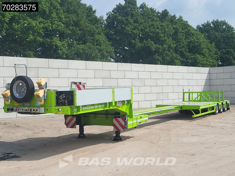 Faymonville F-S43-1AAF 3 axles Extendable Twistlocks 3x Hydraulic Steering Galvanised - Semi-reboque baixa: foto 2 Faymonville F-S43-1AAF 3 axles Extendable Twistlocks 3x Hydraulic Steering Galvanised - Semi-reboque baixa: foto 2
