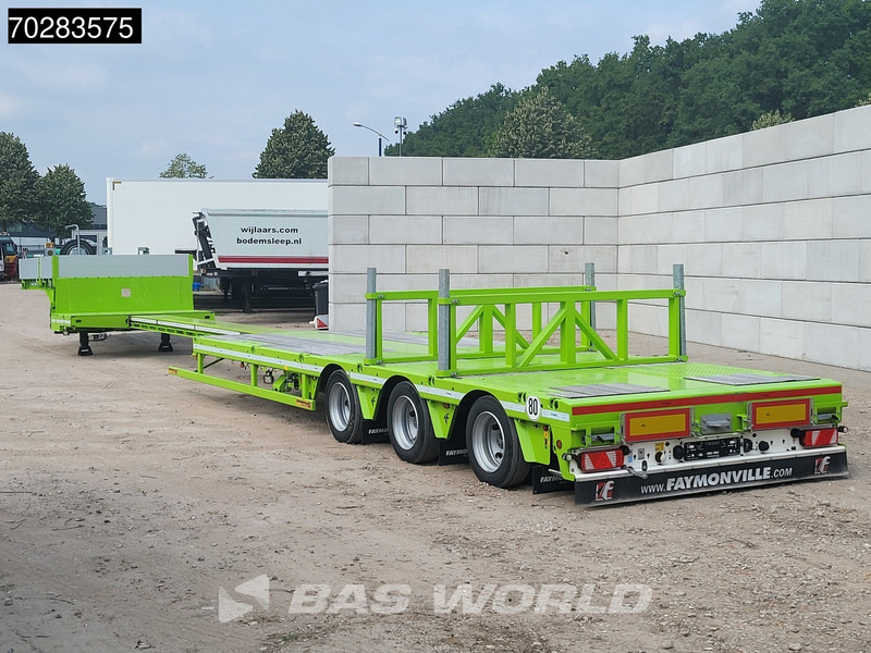 Faymonville F-S43-1AAF 3 axles Extendable Twistlocks 3x Hydraulic Steering Galvanised - Semi-reboque baixa: foto 3 Faymonville F-S43-1AAF 3 axles Extendable Twistlocks 3x Hydraulic Steering Galvanised - Semi-reboque baixa: foto 3