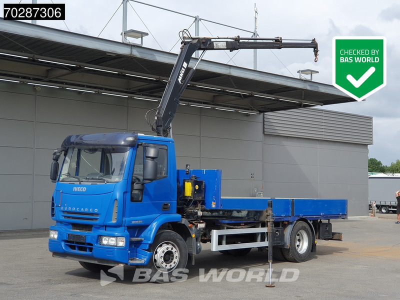 Iveco Eurocargo 180E250 4X2 18tonner MKG-HLK66 Crane Kran Manual Euro 5 - Camião de caixa aberta/ Plataforma, Camião grua: foto 1 Iveco Eurocargo 180E250 4X2 18tonner MKG-HLK66 Crane Kran Manual Euro 5 - Camião de caixa aberta/ Plataforma, Camião grua: foto 1