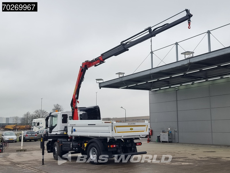 Iveco Eurocargo 180E320 4X2 Steelsuspension 3-Seiten Palfinger PK12.501 Euro 6 - Camião basculante, Camião grua: foto 2 Iveco Eurocargo 180E320 4X2 Steelsuspension 3-Seiten Palfinger PK12.501 Euro 6 - Camião basculante, Camião grua: foto 2