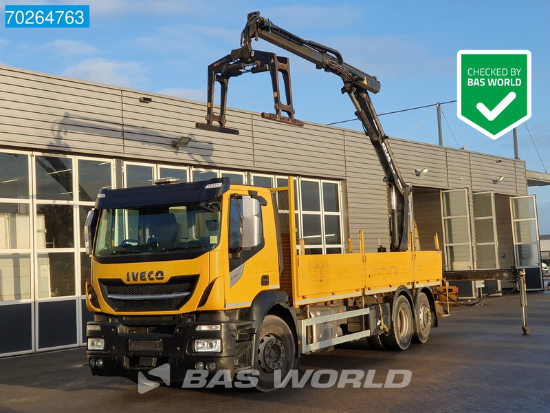 Iveco Stralis 310 6X2 RHD! Atlas 135.2VE-A11 Crane Lift-Lenkachse ACC Euro 6 - Camião de caixa aberta/ Plataforma, Camião grua: foto 1 Iveco Stralis 310 6X2 RHD! Atlas 135.2VE-A11 Crane Lift-Lenkachse ACC Euro 6 - Camião de caixa aberta/ Plataforma, Camião grua: foto 1
