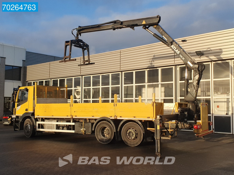 Iveco Stralis 310 6X2 RHD! Atlas 135.2VE-A11 Crane Lift-Lenkachse ACC Euro 6 - Camião de caixa aberta/ Plataforma, Camião grua: foto 2 Iveco Stralis 310 6X2 RHD! Atlas 135.2VE-A11 Crane Lift-Lenkachse ACC Euro 6 - Camião de caixa aberta/ Plataforma, Camião grua: foto 2