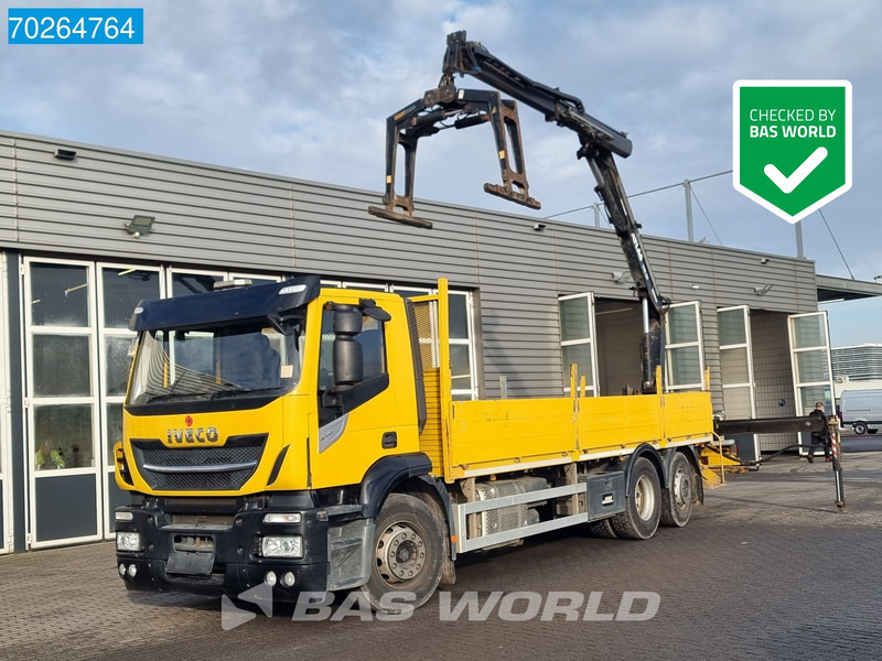 Iveco Stralis 310 6X2 RHD! Atlas 135.2VE-A11 Crane Lift-lenkachse ACC Euro 6 - Camião de caixa aberta/ Plataforma, Camião grua: foto 1 Iveco Stralis 310 6X2 RHD! Atlas 135.2VE-A11 Crane Lift-lenkachse ACC Euro 6 - Camião de caixa aberta/ Plataforma, Camião grua: foto 1