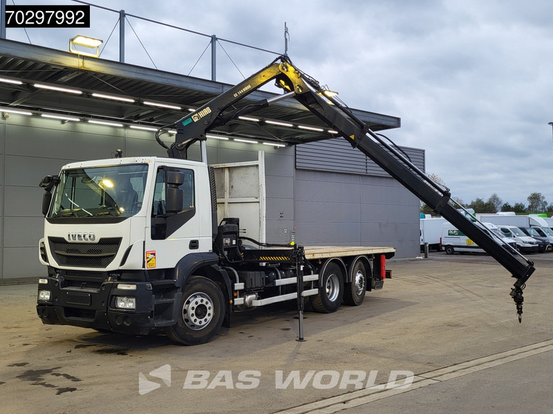 Iveco Stralis 310 Stralis 6X2 HIAB 144 BS-2 Crane Kran Lift+Steering-Axle Manual Euro 5 - Camião de caixa aberta/ Plataforma, Camião grua: foto 5 Iveco Stralis 310 Stralis 6X2 HIAB 144 BS-2 Crane Kran Lift+Steering-Axle Manual Euro 5 - Camião de caixa aberta/ Plataforma, Camião grua: foto 5