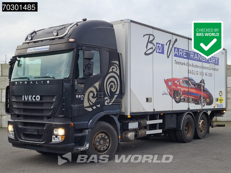 Iveco Stralis 560 6X2 Retarder Automatic Lift Axle 1500kg Tailgate Euro 5 - Camião furgão: foto 1 Iveco Stralis 560 6X2 Retarder Automatic Lift Axle 1500kg Tailgate Euro 5 - Camião furgão: foto 1