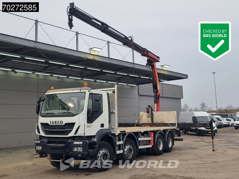 Iveco Trakker 360 8X4 Palfinger PK20001 Kran Retarder Big-Axle Steelsuspension Euro 6 - Camião de caixa aberta/ Plataforma, Camião grua: foto 1 Iveco Trakker 360 8X4 Palfinger PK20001 Kran Retarder Big-Axle Steelsuspension Euro 6 - Camião de caixa aberta/ Plataforma, Camião grua: foto 1