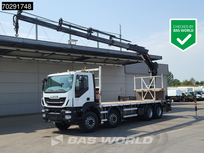 Iveco Trakker 410 8X4 HIAB 211 EP-4 HIDUO Crane Steelsuspension Euro 6 - Camião de caixa aberta/ Plataforma, Camião grua: foto 1 Iveco Trakker 410 8X4 HIAB 211 EP-4 HIDUO Crane Steelsuspension Euro 6 - Camião de caixa aberta/ Plataforma, Camião grua: foto 1