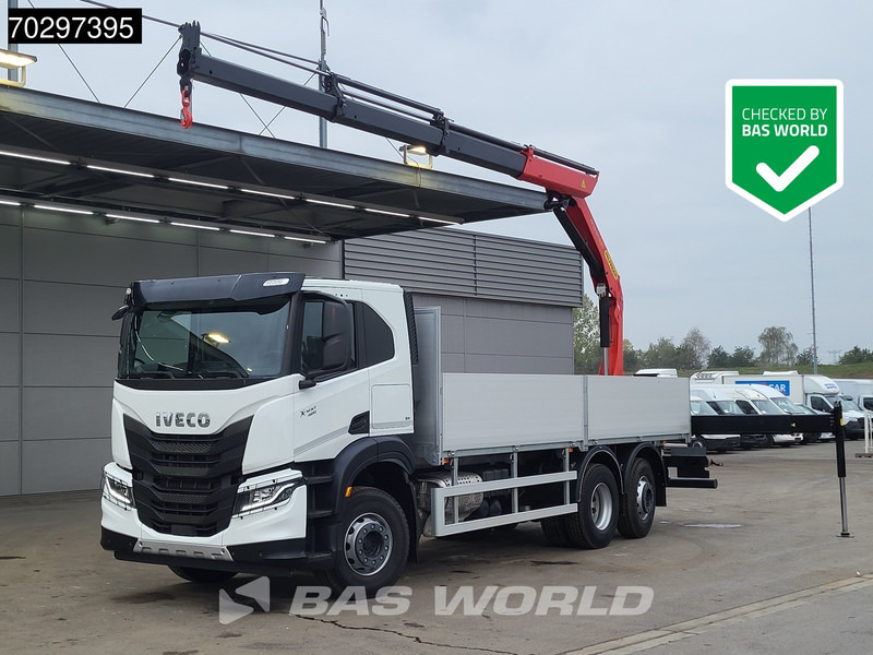 Iveco X-Way 420 6X2 UNUSED Palfinger PK19001 SLD5 Crane Lift+steering-Axle ACC Euro 6 - Camião de caixa aberta/ Plataforma, Camião grua: foto 1 Iveco X-Way 420 6X2 UNUSED Palfinger PK19001 SLD5 Crane Lift+steering-Axle ACC Euro 6 - Camião de caixa aberta/ Plataforma, Camião grua: foto 1