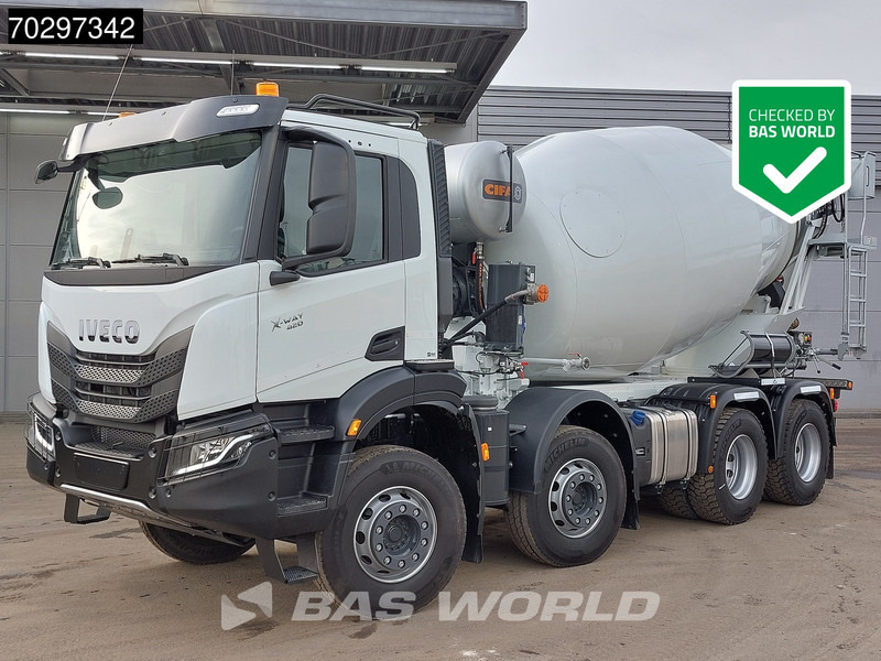 Iveco X-Way 420 8X4 NEW! 10M3 CIFA Mixer Full Steel Suspension Euro 6 - Camião betoneira: foto 1 Iveco X-Way 420 8X4 NEW! 10M3 CIFA Mixer Full Steel Suspension Euro 6 - Camião betoneira: foto 1