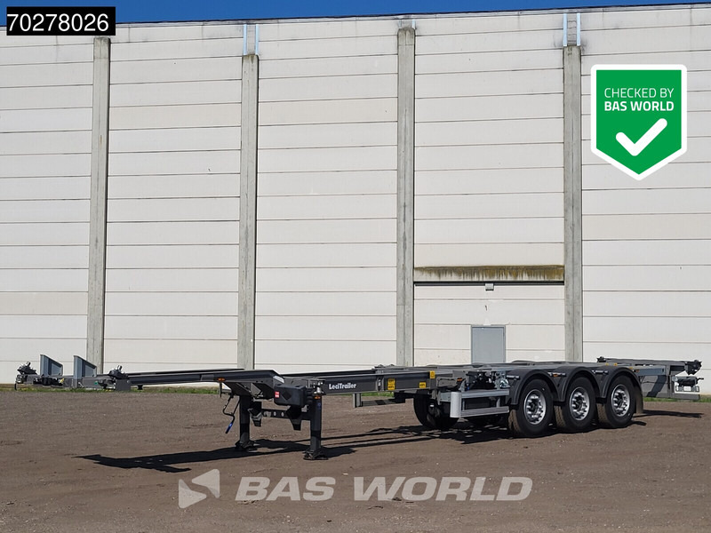Lecitrailer SR3EC 3 axles UNUSED Liftachse Multi'45 - Semi-reboque transportador de contêineres/ Caixa móvel: foto 1 Lecitrailer SR3EC 3 axles UNUSED Liftachse Multi'45 - Semi-reboque transportador de contêineres/ Caixa móvel: foto 1