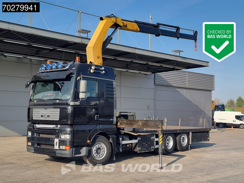 MAN TGA 26.430 6X2 Palfinger PK32080 Kran Crane Manual Liftachse Euro 4 - Camião de caixa aberta/ Plataforma, Camião grua: foto 1 MAN TGA 26.430 6X2 Palfinger PK32080 Kran Crane Manual Liftachse Euro 4 - Camião de caixa aberta/ Plataforma, Camião grua: foto 1