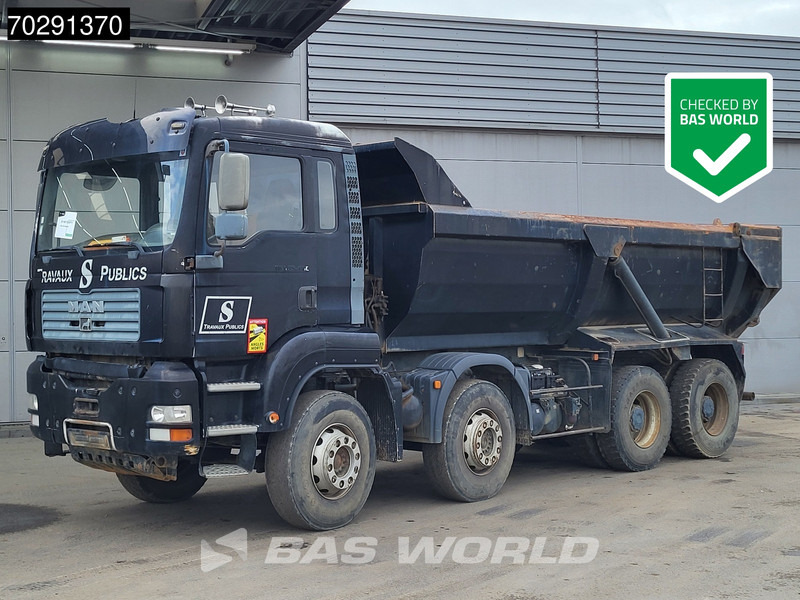 MAN TGA 35.480 8X4 BROKEN ENGINE! 16m3 tipper Steel suspension Manual Retarder Euro 2 - Camião basculante: foto 2 MAN TGA 35.480 8X4 BROKEN ENGINE! 16m3 tipper Steel suspension Manual Retarder Euro 2 - Camião basculante: foto 2