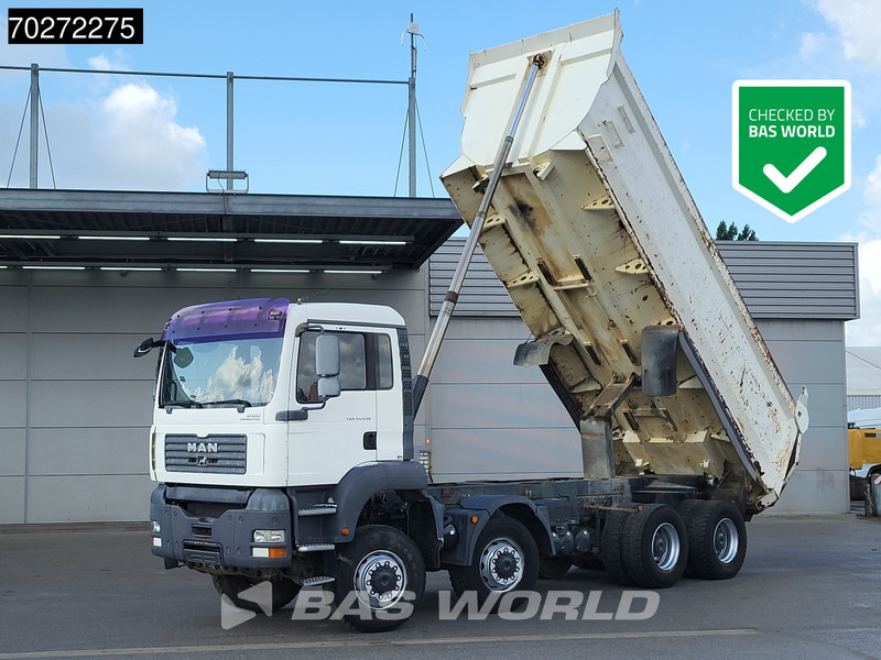 Camião basculante MAN TGA 41.430 8X6 23m3 Manual Big-Axle Steel suspension Euro 3: foto 1