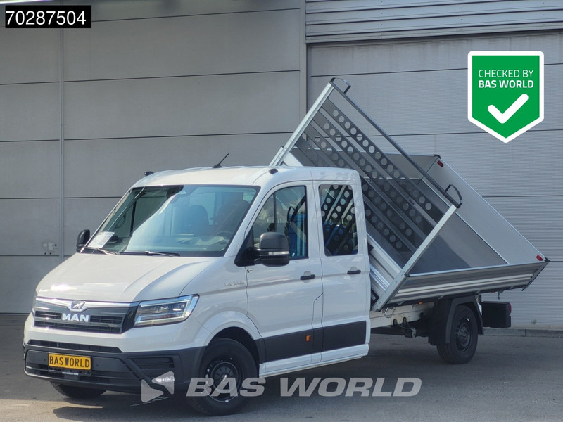 MAN TGE 3.180 Drie-Zijdige Automaat Kipper 2025-Facelift 180PK Trekhaak LED Airco Cruise Navi Euro6 Kipper Tipper Benne Kieper 3m3 A/C Towbar - Carrinha basculante: foto 1 MAN TGE 3.180 Drie-Zijdige Automaat Kipper 2025-Facelift 180PK Trekhaak LED Airco Cruise Navi Euro6 Kipper Tipper Benne Kieper 3m3 A/C Towbar - Carrinha basculante: foto 1