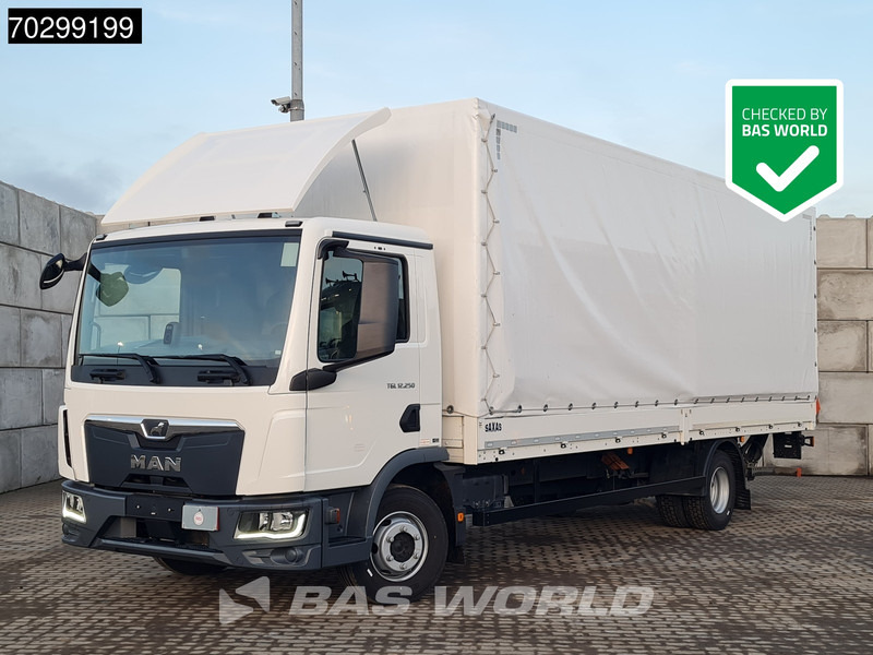 MAN TGL 12.250 4X2 12tonner 1500kg Ladebordwand Automatic Cruise Control Euro 6 - Camião de lona: foto 1 MAN TGL 12.250 4X2 12tonner 1500kg Ladebordwand Automatic Cruise Control Euro 6 - Camião de lona: foto 1