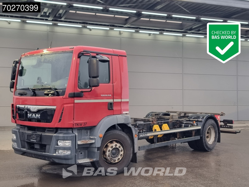 MAN TGM 18.290 4X2 ADR PTO German Truck Manual Euro 6 - Camião transportador de contêineres/ Caixa móvel: foto 1 MAN TGM 18.290 4X2 ADR PTO German Truck Manual Euro 6 - Camião transportador de contêineres/ Caixa móvel: foto 1