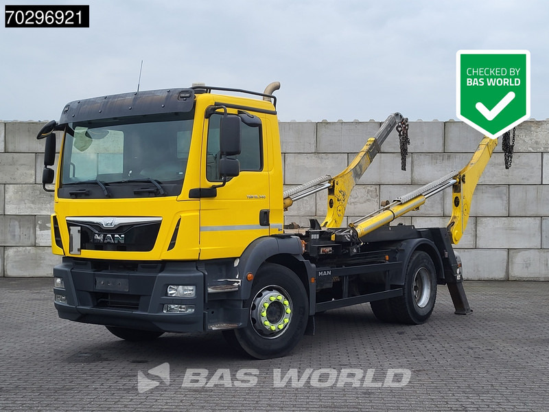MAN TGM 18.340 4X2 13Tons Gergen skiploader Automatic Euro 6 - Camião multibenne: foto 1 MAN TGM 18.340 4X2 13Tons Gergen skiploader Automatic Euro 6 - Camião multibenne: foto 1