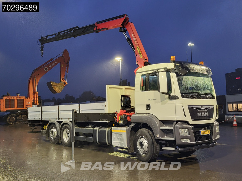 MAN TGS 26.360 TGS 6X2 NL-Truck Palfinger PK17.001 Crane Kran Lift+Steering-Axle Navi Euro 6 Palfinger - Camião de caixa aberta/ Plataforma, Camião grua: foto 3 MAN TGS 26.360 TGS 6X2 NL-Truck Palfinger PK17.001 Crane Kran Lift+Steering-Axle Navi Euro 6 Palfinger - Camião de caixa aberta/ Plataforma, Camião grua: foto 3