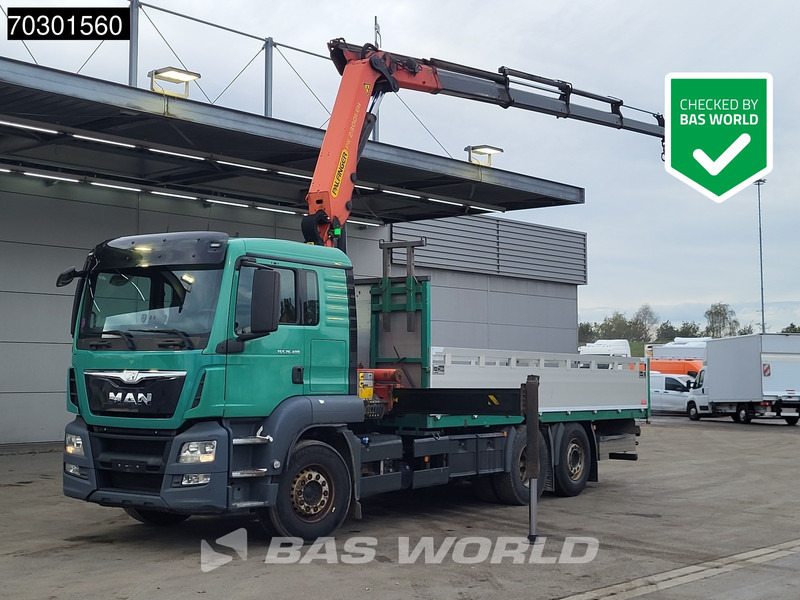 MAN TGS 26.400 6X2 Palfinger PK23001 EH Crane Kran Remote Retarder Euro 6 - Camião de caixa aberta/ Plataforma, Camião grua: foto 1 MAN TGS 26.400 6X2 Palfinger PK23001 EH Crane Kran Remote Retarder Euro 6 - Camião de caixa aberta/ Plataforma, Camião grua: foto 1