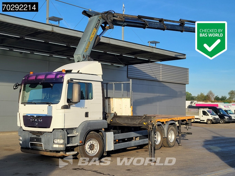 MAN TGS 26.440 6X4 Palfinger PK36002 Crane Retarder Steelsuspension Manual Euro 4 - Camião de caixa aberta/ Plataforma, Camião grua: foto 1 MAN TGS 26.440 6X4 Palfinger PK36002 Crane Retarder Steelsuspension Manual Euro 4 - Camião de caixa aberta/ Plataforma, Camião grua: foto 1