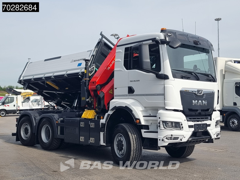 MAN TGS 28.520 6X4 Palfinger PK24001 SLD 5 Kran 2-way tipper Retarder Big-Axle Liftachse Euro 6 - Camião basculante, Camião grua: foto 3 MAN TGS 28.520 6X4 Palfinger PK24001 SLD 5 Kran 2-way tipper Retarder Big-Axle Liftachse Euro 6 - Camião basculante, Camião grua: foto 3