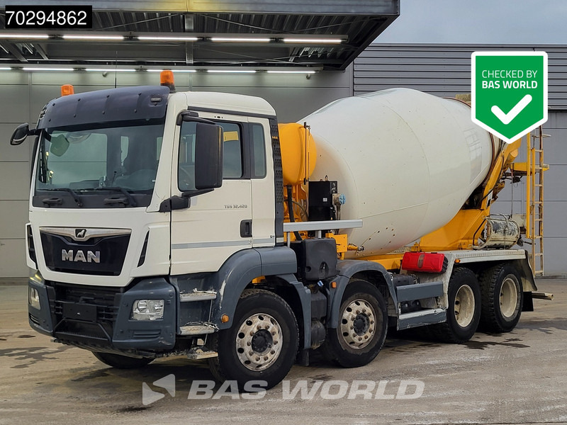 MAN TGS 32.420 8X4 9m3 Stetter Mixer Steel Suspension Automatic Euro 6 - Camião betoneira: foto 1 MAN TGS 32.420 8X4 9m3 Stetter Mixer Steel Suspension Automatic Euro 6 - Camião betoneira: foto 1