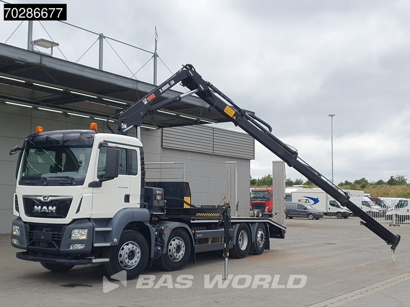 MAN TGS 35.360 8X2 HIAB X-Hiduo 158 BS-3 Crane Lift+lenkasche Machine transporter Euro 6 - Camião transporte de veículos, Camião grua: foto 5 MAN TGS 35.360 8X2 HIAB X-Hiduo 158 BS-3 Crane Lift+lenkasche Machine transporter Euro 6 - Camião transporte de veículos, Camião grua: foto 5
