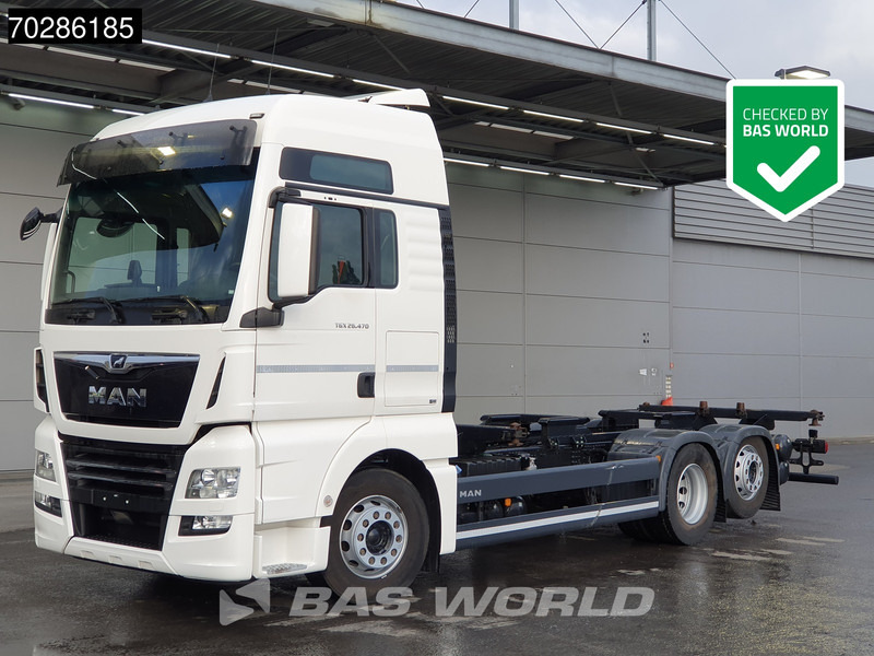 MAN TGX 26.470 6X2 BDF Lift-Axle ACC XXL Retarder Navi Euro 6 - Camião transportador de contêineres/ Caixa móvel: foto 1 MAN TGX 26.470 6X2 BDF Lift-Axle ACC XXL Retarder Navi Euro 6 - Camião transportador de contêineres/ Caixa móvel: foto 1