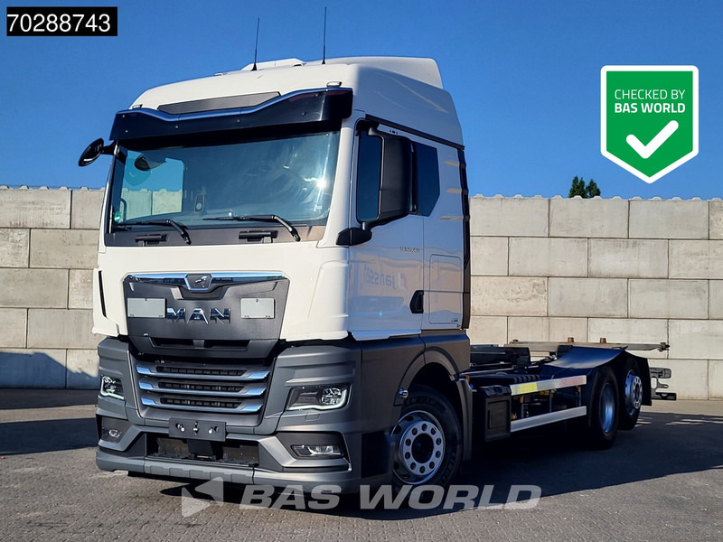 MAN TGX 26.470 6X2 BDF Retarder Lift-Axle LED Standairco Automatic Euro 6 - Camião transportador de contêineres/ Caixa móvel: foto 1 MAN TGX 26.470 6X2 BDF Retarder Lift-Axle LED Standairco Automatic Euro 6 - Camião transportador de contêineres/ Caixa móvel: foto 1