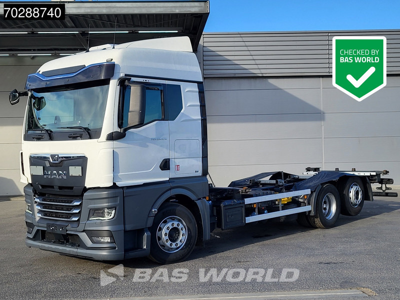MAN TGX 26.470 6X2 BDF Standklima Retarder Lift Asche Automatic LED Euro 6 - Camião transportador de contêineres/ Caixa móvel: foto 1 MAN TGX 26.470 6X2 BDF Standklima Retarder Lift Asche Automatic LED Euro 6 - Camião transportador de contêineres/ Caixa móvel: foto 1