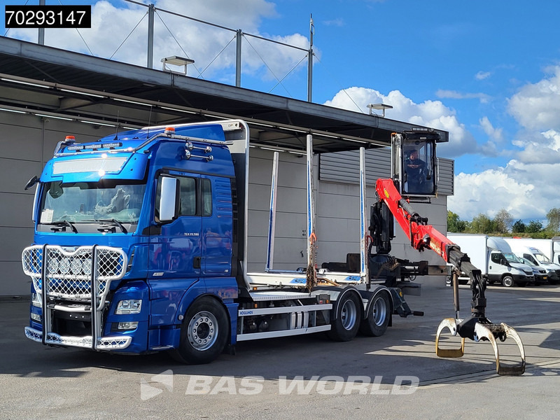 MAN TGX 33.580 TGX 6X4 Palfinger Epsilon Wood crane Holztransport Retarder Navi Xenon Euro 6 - Camião de transporte de madeira, Camião grua: foto 5 MAN TGX 33.580 TGX 6X4 Palfinger Epsilon Wood crane Holztransport Retarder Navi Xenon Euro 6 - Camião de transporte de madeira, Camião grua: foto 5