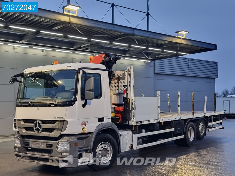 Mercedes-Benz Actros 2536 6X2 Palfinger PK14002-EH A Remote Lift+Lenkachse EEV - Camião de caixa aberta/ Plataforma, Camião grua: foto 2 Mercedes-Benz Actros 2536 6X2 Palfinger PK14002-EH A Remote Lift+Lenkachse EEV - Camião de caixa aberta/ Plataforma, Camião grua: foto 2