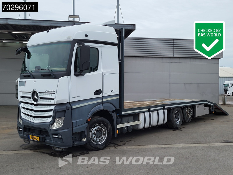Mercedes-Benz Actros 2543 Actros 6X2 NL-Truck Machine transporter oprijwagen Retarder Lift-Axle ACC Euro 6 - Camião de caixa aberta/ Plataforma: foto 1 Mercedes-Benz Actros 2543 Actros 6X2 NL-Truck Machine transporter oprijwagen Retarder Lift-Axle ACC Euro 6 - Camião de caixa aberta/ Plataforma: foto 1