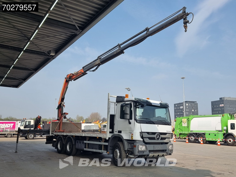Mercedes-Benz Actros 2641 6X4 Palfinger PK18002-EH Remote Full Steel Euro 5 - Camião de caixa aberta/ Plataforma, Camião grua: foto 3 Mercedes-Benz Actros 2641 6X4 Palfinger PK18002-EH Remote Full Steel Euro 5 - Camião de caixa aberta/ Plataforma, Camião grua: foto 3