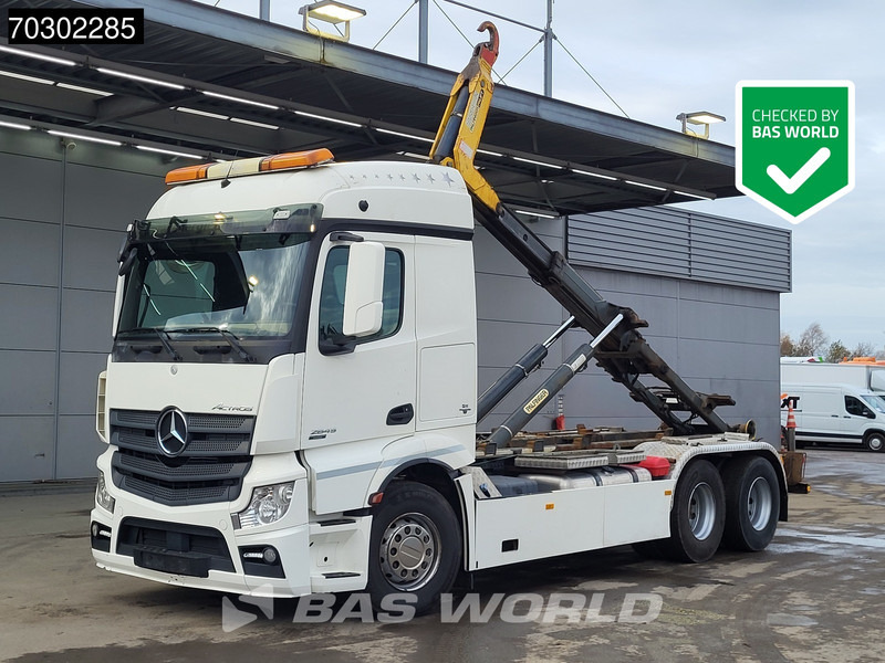 Mercedes-Benz Actros 2645 6X2 Palfinger Pallift containersystem Lift-Axle Automatic Euro 6 - Camião polibenne: foto 1 Mercedes-Benz Actros 2645 6X2 Palfinger Pallift containersystem Lift-Axle Automatic Euro 6 - Camião polibenne: foto 1