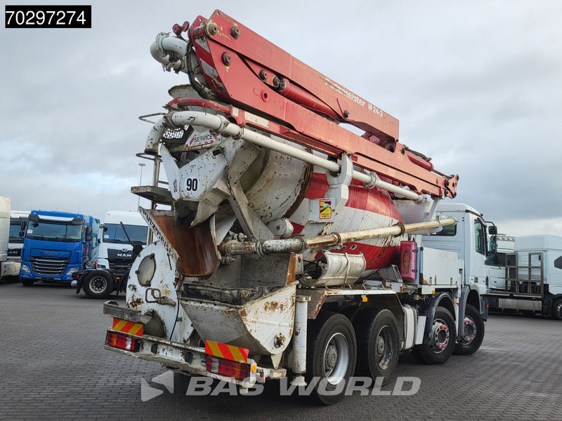 Mercedes-Benz Actros 3241 8X4 Putzmeister M24-3 Pump + 9m3 LIEBHERR Mixer Steelsuspension 3-Pedals Euro 4 - Autobomba de betão: foto 5 Mercedes-Benz Actros 3241 8X4 Putzmeister M24-3 Pump + 9m3 LIEBHERR Mixer Steelsuspension 3-Pedals Euro 4 - Autobomba de betão: foto 5