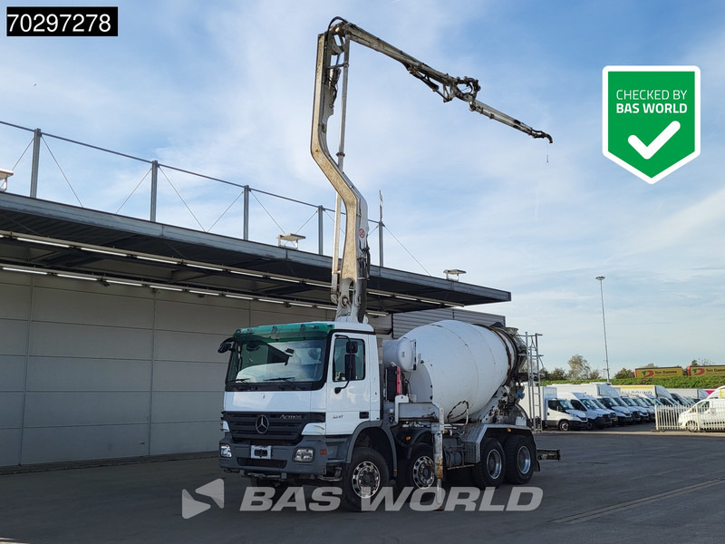 Mercedes-Benz Actros 3241 8X4 Putzmeister TMM 21-G2 PUMI 7m3 Mixer Big-Axle Steelsuspension 3-Pedals Euro 3 - Autobomba de betão: foto 1 Mercedes-Benz Actros 3241 8X4 Putzmeister TMM 21-G2 PUMI 7m3 Mixer Big-Axle Steelsuspension 3-Pedals Euro 3 - Autobomba de betão: foto 1