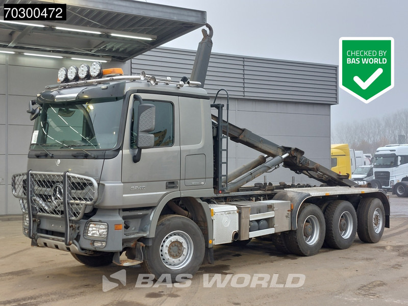 Mercedes-Benz Actros 3248 Actros 8X4 HIAB XR24SL59 Multilift Lift+steering Axle Big-Axle AUtomatic Euro 5 - Camião polibenne: foto 1 Mercedes-Benz Actros 3248 Actros 8X4 HIAB XR24SL59 Multilift Lift+steering Axle Big-Axle AUtomatic Euro 5 - Camião polibenne: foto 1