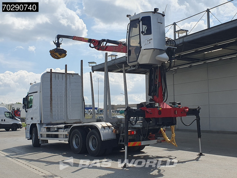 Mercedes-Benz Actros 3346 6X4 Original KM's! FTG V10CX.81 Kran Crane Holztransport Big-Axle Steelsuspension - Camião de transporte de madeira, Camião grua: foto 2 Mercedes-Benz Actros 3346 6X4 Original KM's! FTG V10CX.81 Kran Crane Holztransport Big-Axle Steelsuspension - Camião de transporte de madeira, Camião grua: foto 2