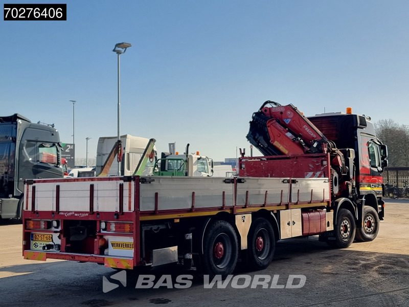 Camião de caixa aberta/ Plataforma, Camião grua Mercedes-Benz Actros 4146 8X4 FASSI F600AXP.26 Crane Kran NL-Truck Euro 5: foto 16