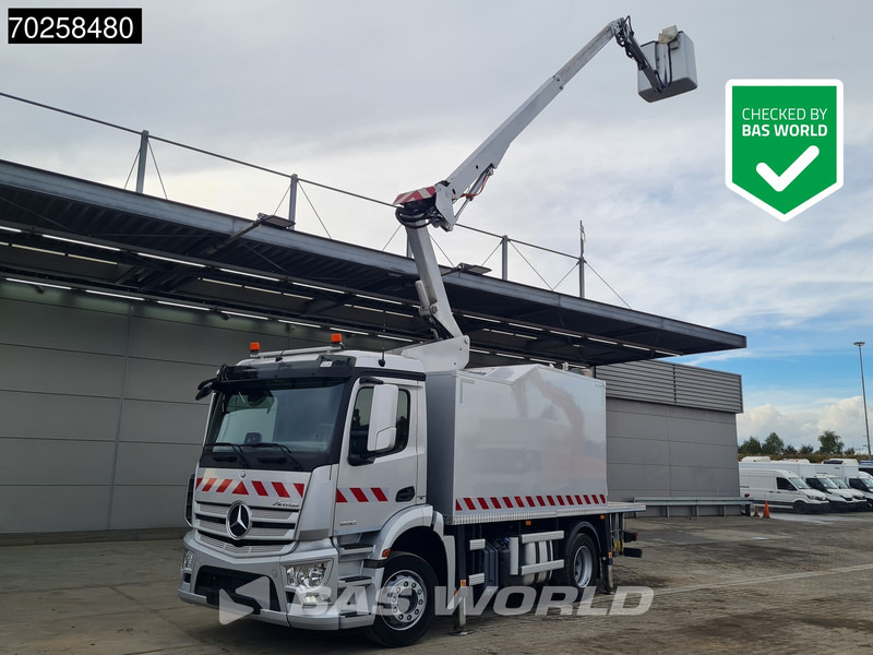 Mercedes-Benz Antos 1830 4X2 Hubarbeitsbühne 14.70m Time France VST 248 NF Navi Euro 6 - Camião grua: foto 1 Mercedes-Benz Antos 1830 4X2 Hubarbeitsbühne 14.70m Time France VST 248 NF Navi Euro 6 - Camião grua: foto 1