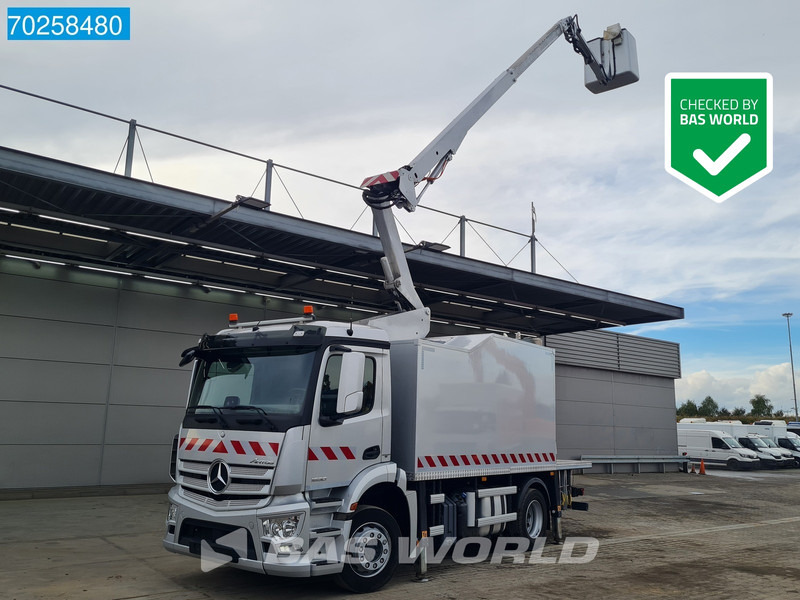 Mercedes-Benz Antos 1830 4X2 Hubarbeitsbühne 14.70m Time France VST 248 NF Navi Euro 6 - Camião grua: foto 1 Mercedes-Benz Antos 1830 4X2 Hubarbeitsbühne 14.70m Time France VST 248 NF Navi Euro 6 - Camião grua: foto 1