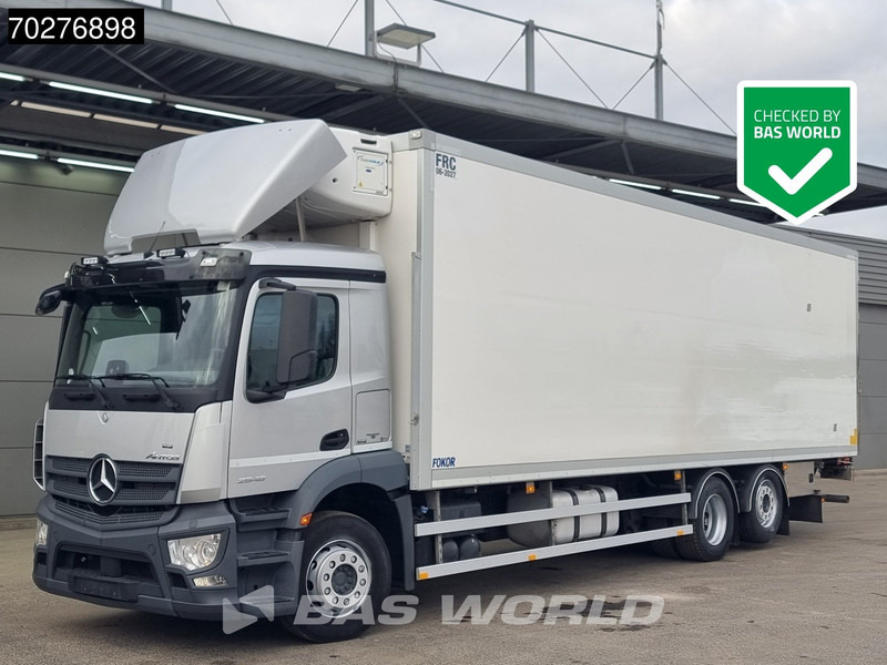 Mercedes-Benz Antos 2746 6X2 Carrier Supra 1250 Silent Mt ladebordwand Lift+Lenkachse Euro 6 - Camião frigorífico: foto 1 Mercedes-Benz Antos 2746 6X2 Carrier Supra 1250 Silent Mt ladebordwand Lift+Lenkachse Euro 6 - Camião frigorífico: foto 1