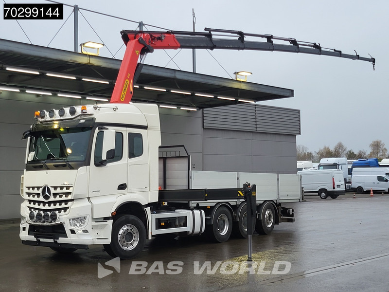 Mercedes-Benz Aroc 3653 Arocs 8X4 Palfinger PK26002-EH G Kran Crane Remote Lift + steering axle Euro 6 - Camião de caixa aberta/ Plataforma, Camião grua: foto 1 Mercedes-Benz Aroc 3653 Arocs 8X4 Palfinger PK26002-EH G Kran Crane Remote Lift + steering axle Euro 6 - Camião de caixa aberta/ Plataforma, Camião grua: foto 1