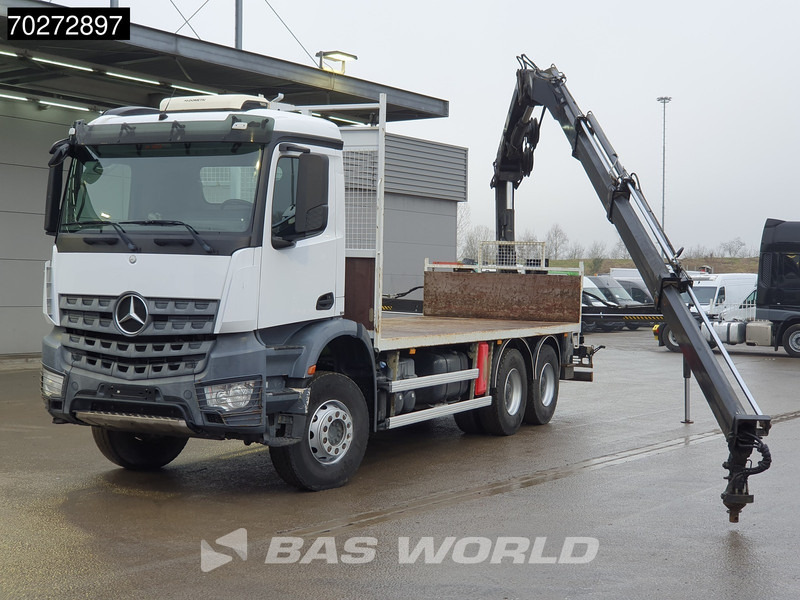 Mercedes-Benz Arocs 2636 6X4 Hiab 144 E-3 Hipro Kran Crane Remote Full Steel Euro 6 - Camião de caixa aberta/ Plataforma, Camião grua: foto 5 Mercedes-Benz Arocs 2636 6X4 Hiab 144 E-3 Hipro Kran Crane Remote Full Steel Euro 6 - Camião de caixa aberta/ Plataforma, Camião grua: foto 5