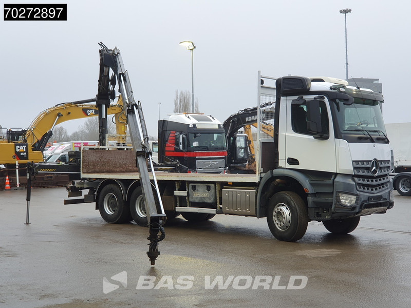 Camião de caixa aberta/ Plataforma, Camião grua Mercedes-Benz Arocs 2636 6X4 Hiab 144 E-3 Hipro Kran Crane Remote Full Steel Euro 6: foto 9