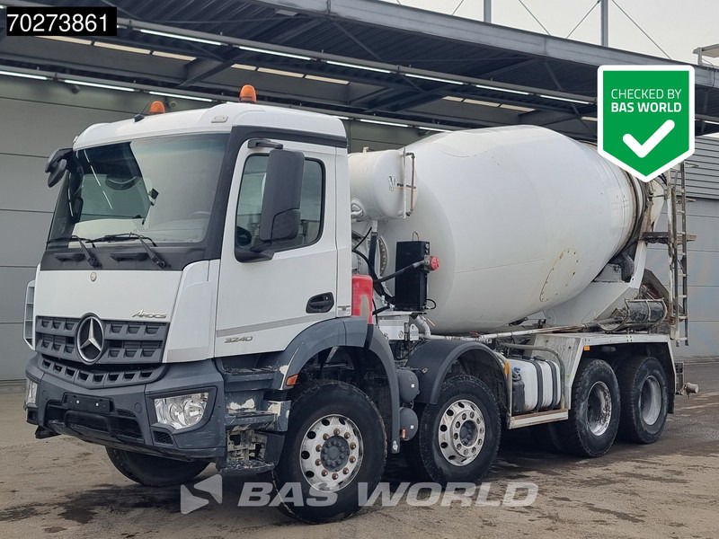 Mercedes-Benz Arocs 3240 8X4 9m3 Steelsuspension Automatic Alcoa's Euro 6 - Camião betoneira: foto 1 Mercedes-Benz Arocs 3240 8X4 9m3 Steelsuspension Automatic Alcoa's Euro 6 - Camião betoneira: foto 1