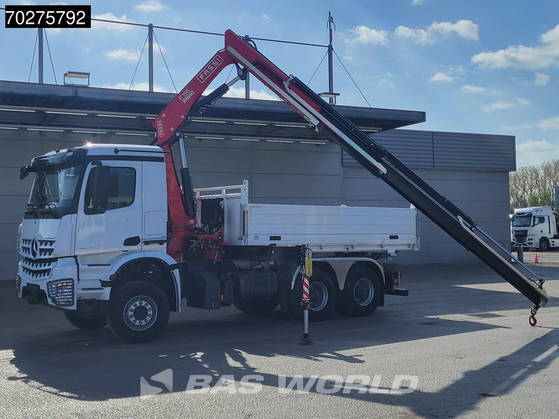 Mercedes-Benz Arocs 3348 6X4 Fasi F195A.2.24 Kran 3 sided tipper 9m3 Big-Axle Navi Euro 6 - Camião basculante, Camião grua: foto 3 Mercedes-Benz Arocs 3348 6X4 Fasi F195A.2.24 Kran 3 sided tipper 9m3 Big-Axle Navi Euro 6 - Camião basculante, Camião grua: foto 3